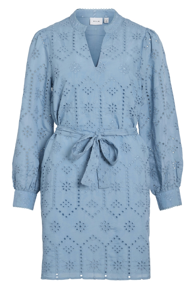 VISINE L/S SHORT DRESS 14106078 BLISSFUL BLUE